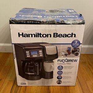 Hamilton Beach FlexBrew Trio in Black and Silver
